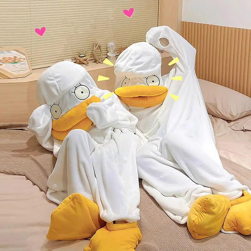 Confused Duck Adult Pajama Costume Set