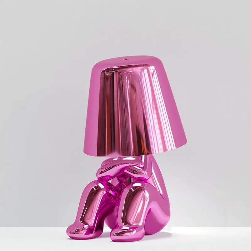 Thinker Resin LED Table Lamp - Modern Warm White Light