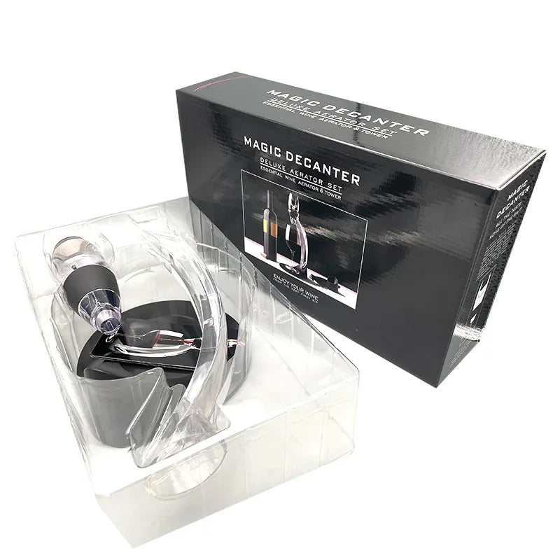 Wine Aerator and Decanter Set with Filters and Air Purifier