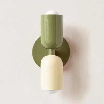 Modern Cream Double Head LED Wall Lamp