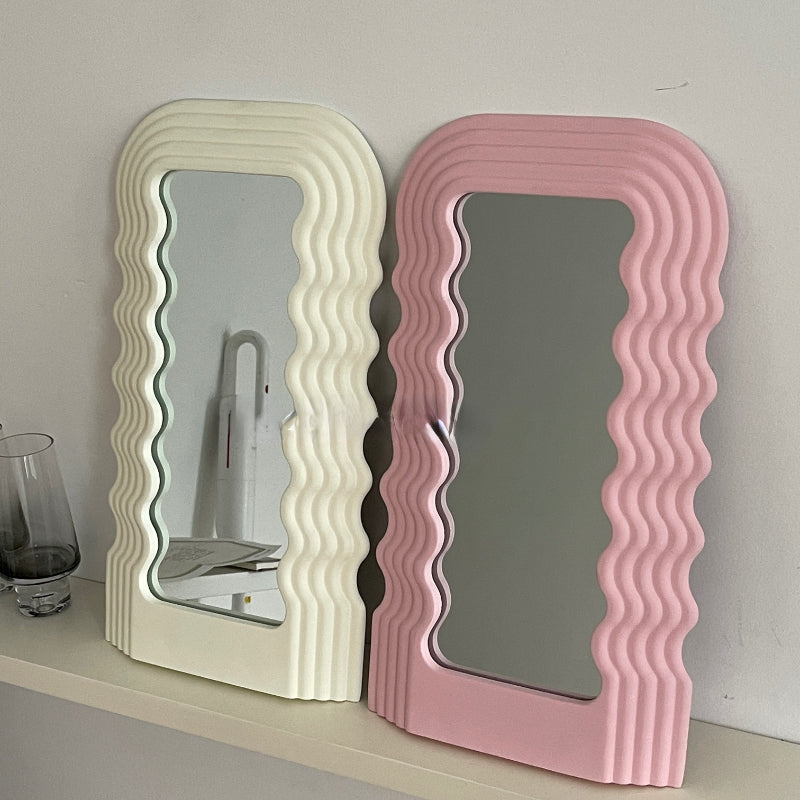 Wavy Retro Mirror in Fun Colors