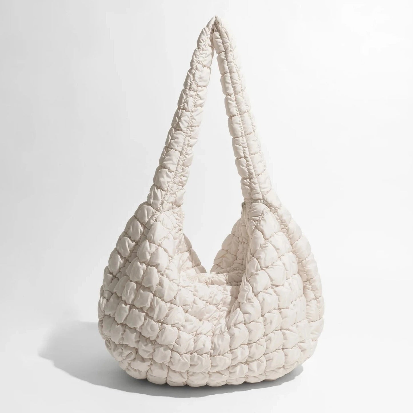 X-Large Quilted Shoulder Bag in Nylon and Polyester
