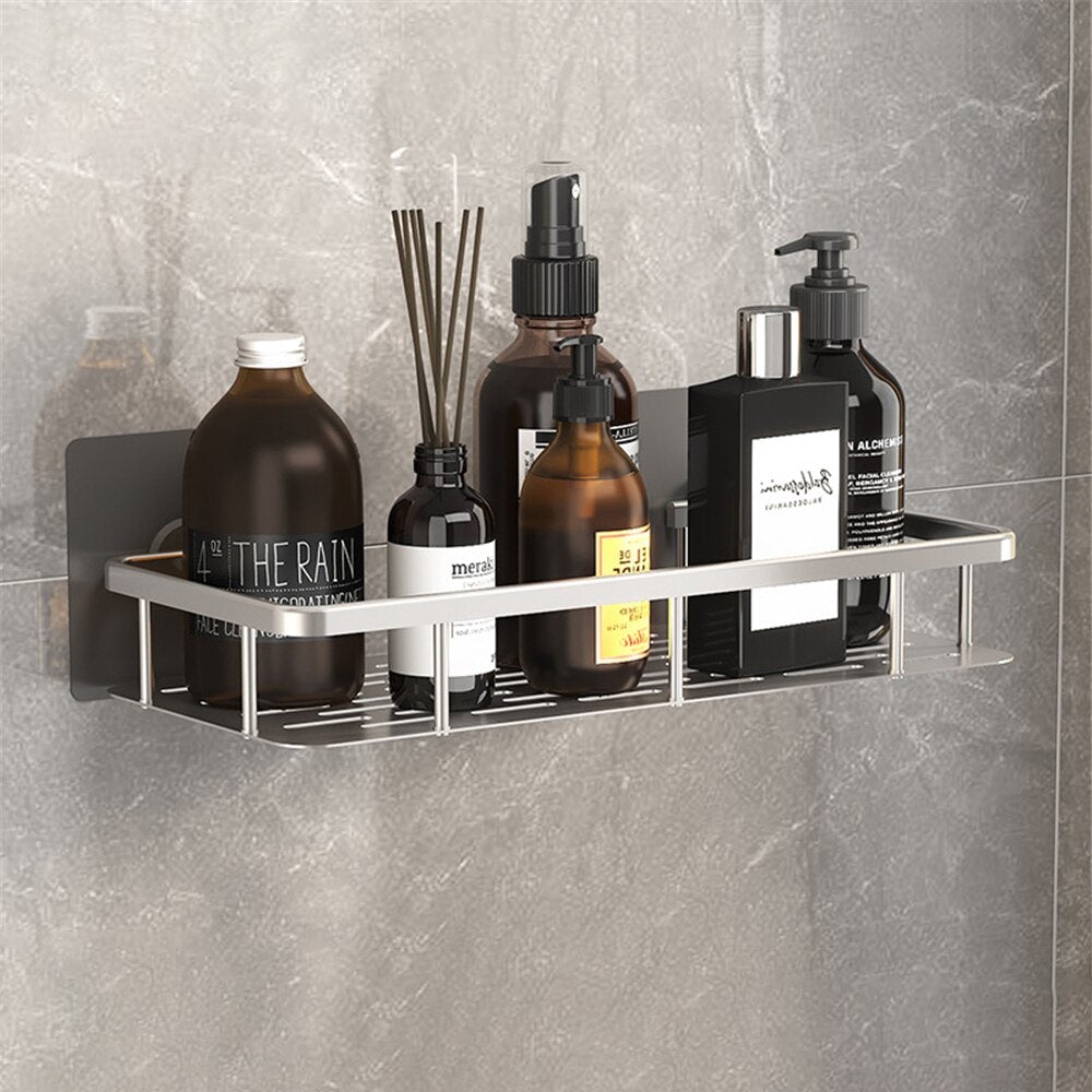 Metal Suction Cup Bathroom Shelves for Organizing Essentials