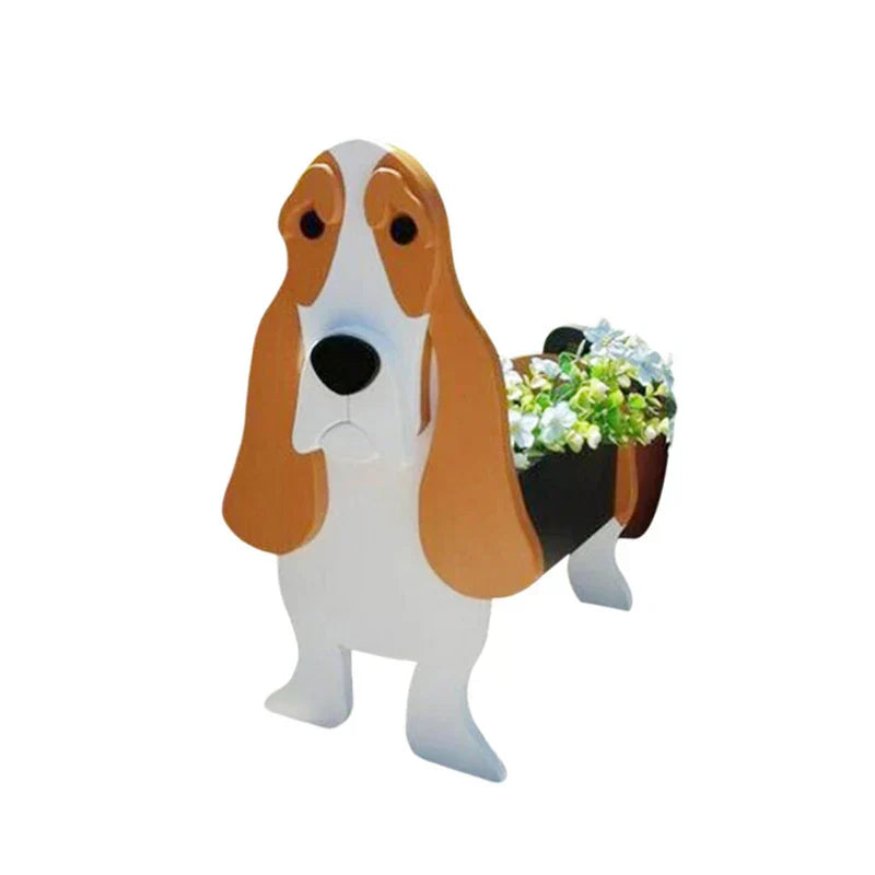 Dog-Shaped Planter - Delightful Indoor/Outdoor Flower Pot