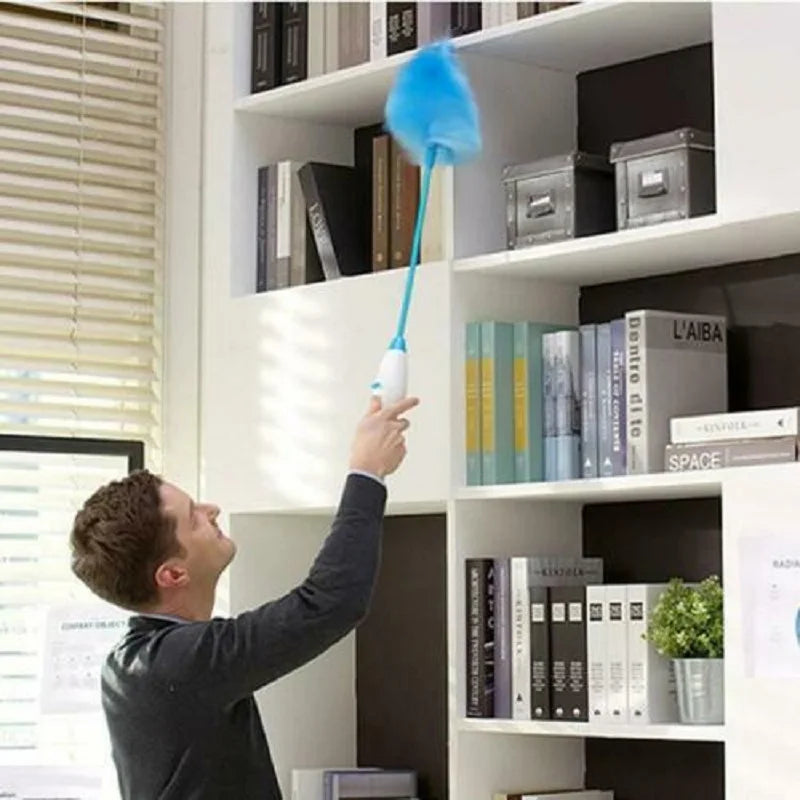 Electric Dust Sweeper with 2-in-1 Brush System