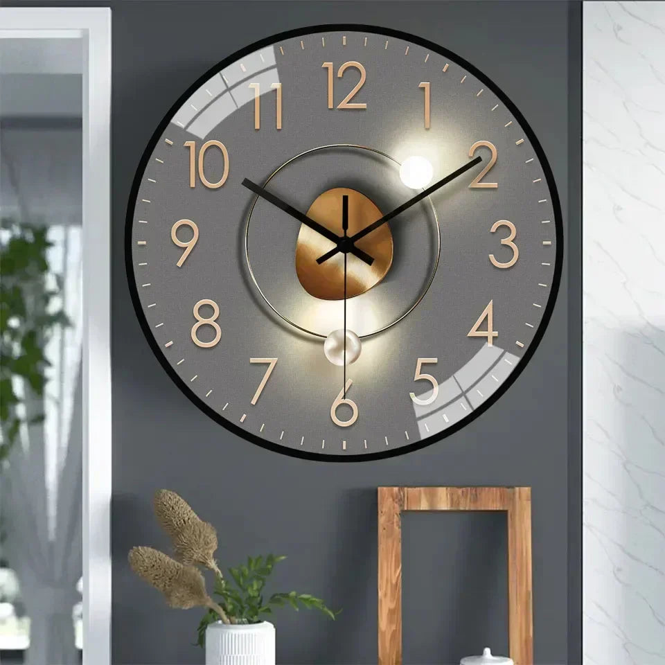 Modern Silent Quartz Wall Clock - Minimalist Design
