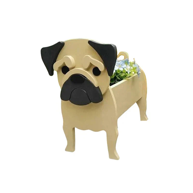 Dog-Shaped Planter - Adorable Indoor Outdoor Flower Pot