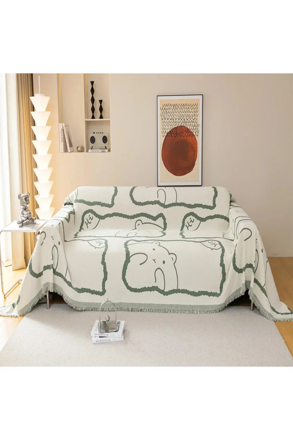Polyester Living Room Sofa Cover