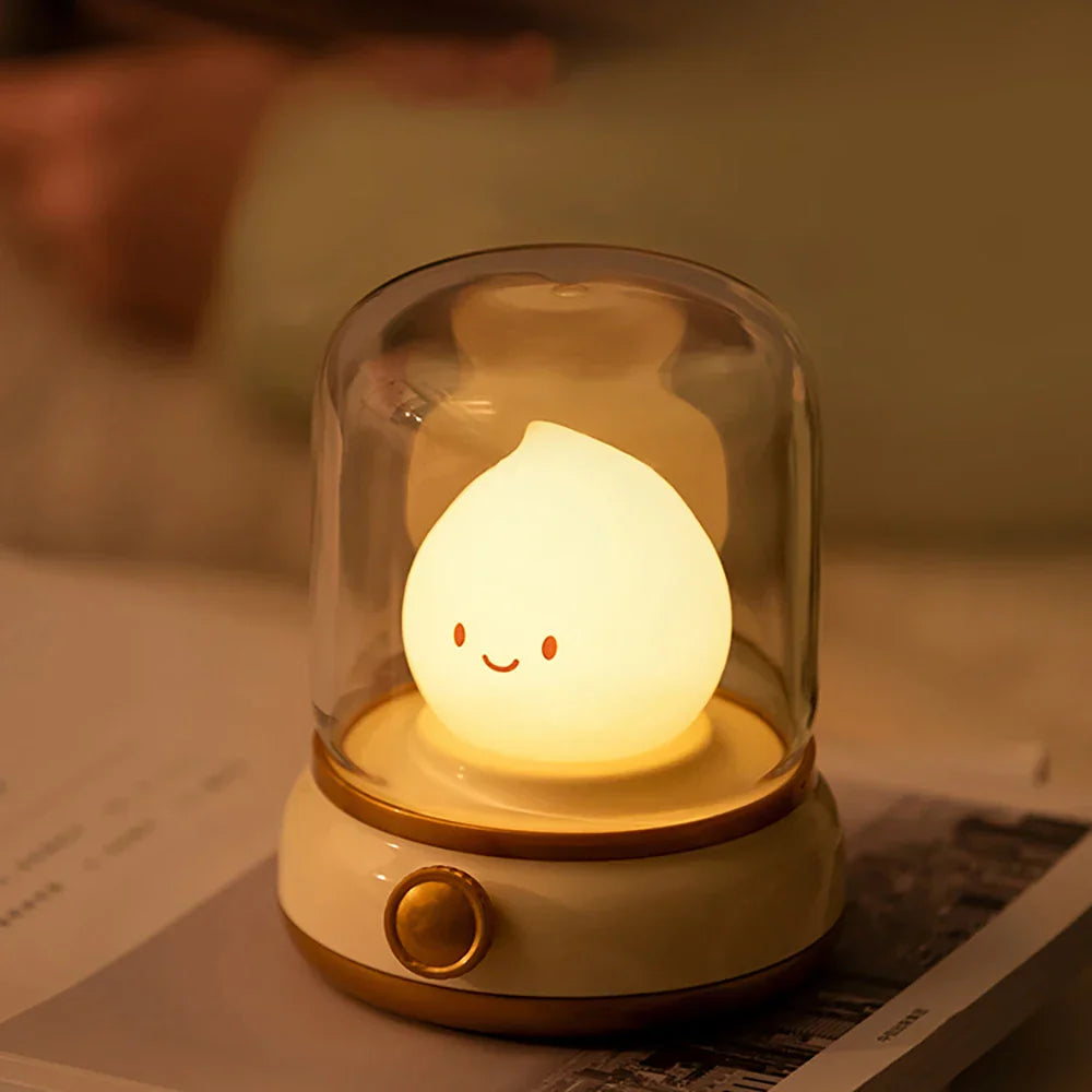 Retro LED Night Light USB Rechargeable Kerosene Style