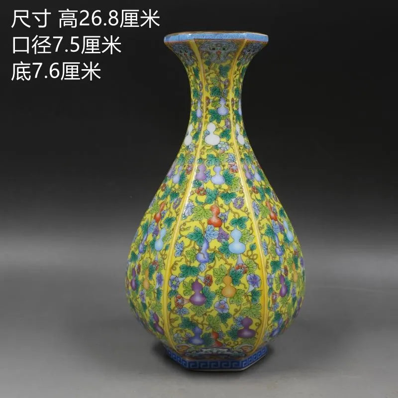 Antique Royal Chinese Porcelain Floral Vase 6-10 Inch