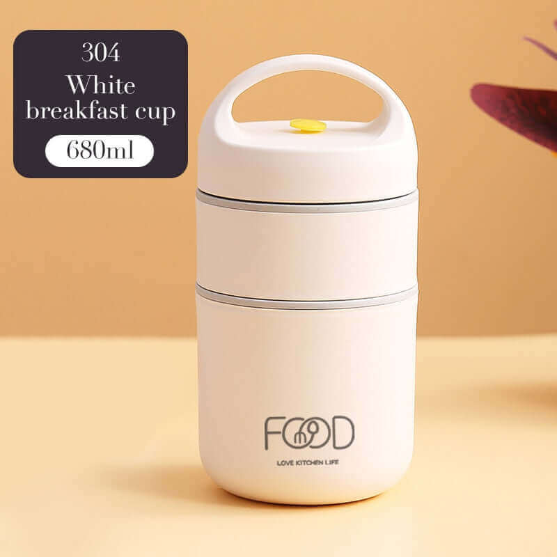 Leak-Resistant Stainless Steel Thermal Lunch Box with Airtight Seal