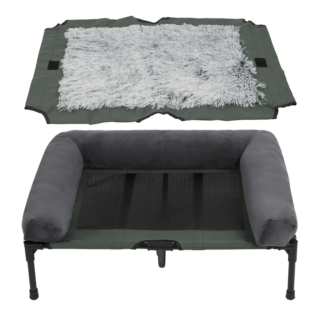 Elevated Outdoor Dog Bed for Garden and Camping