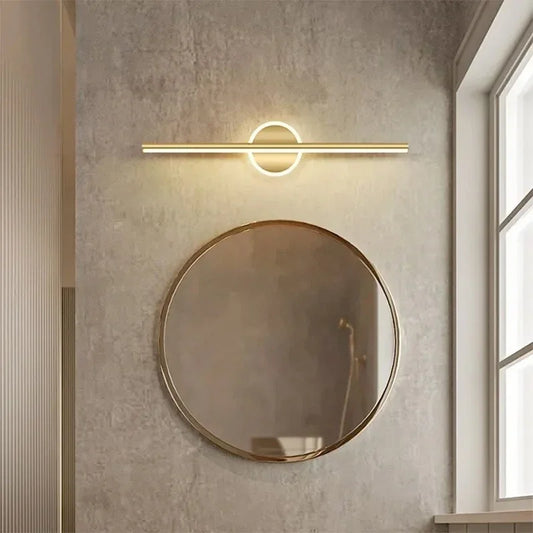Modern LED Wall Lamp - Elegant Minimalist Design for Bathroom and Bedroom
