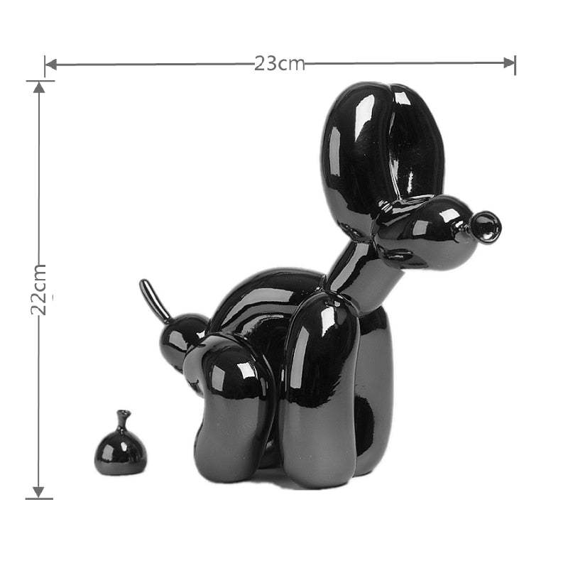 Balloon Dog Sculpture Figurine - Artistic Resin Home Decor