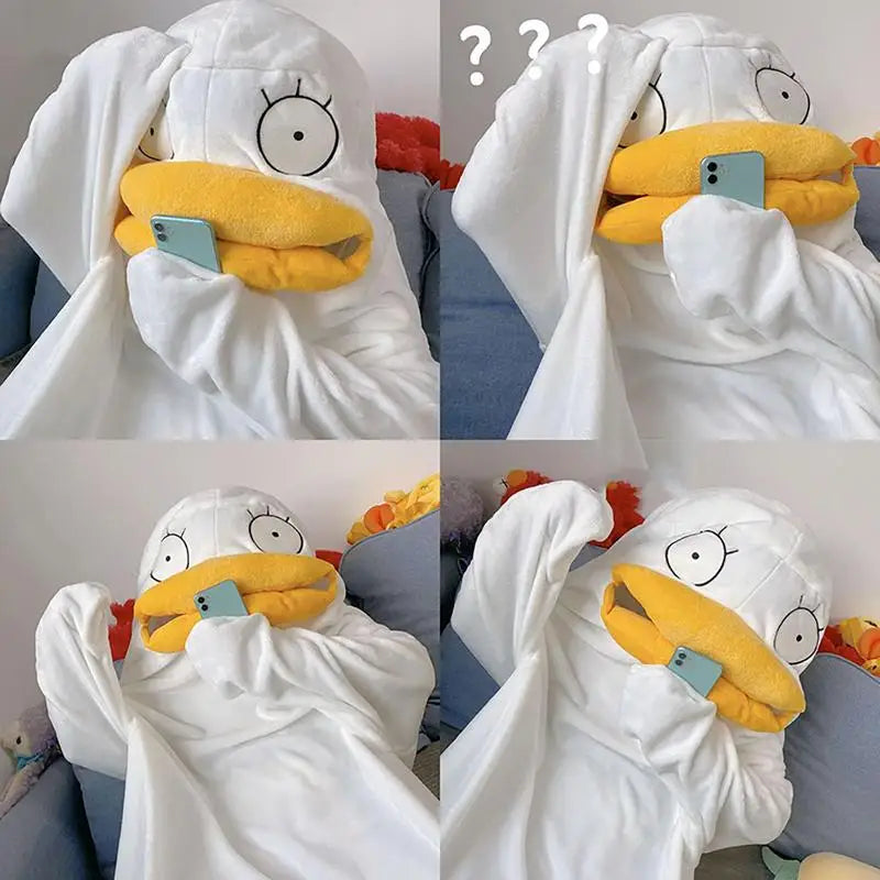 Confused Duck Adult Pajama Costume Set