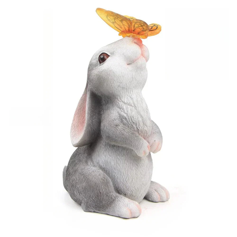 Butterfly and Floral Bunny Garden Light