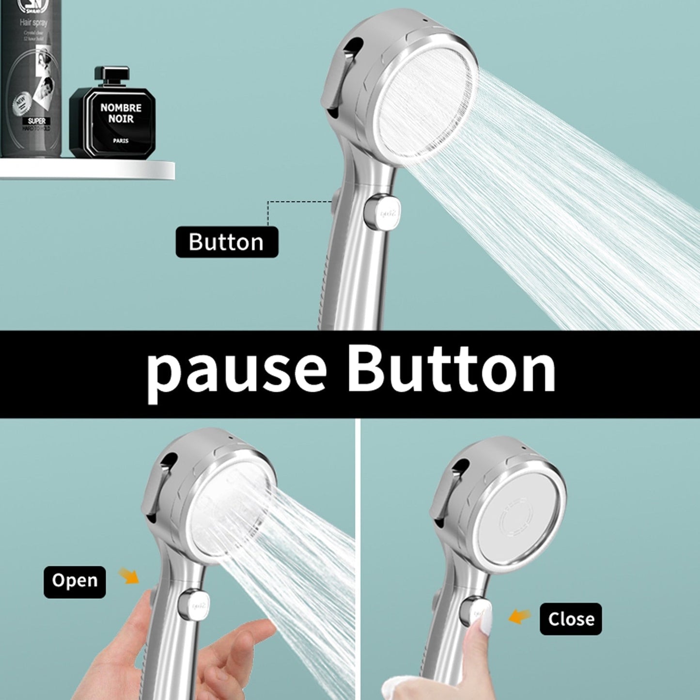 Shower Head with Built-in Temperature Display and Eco-Friendly Features