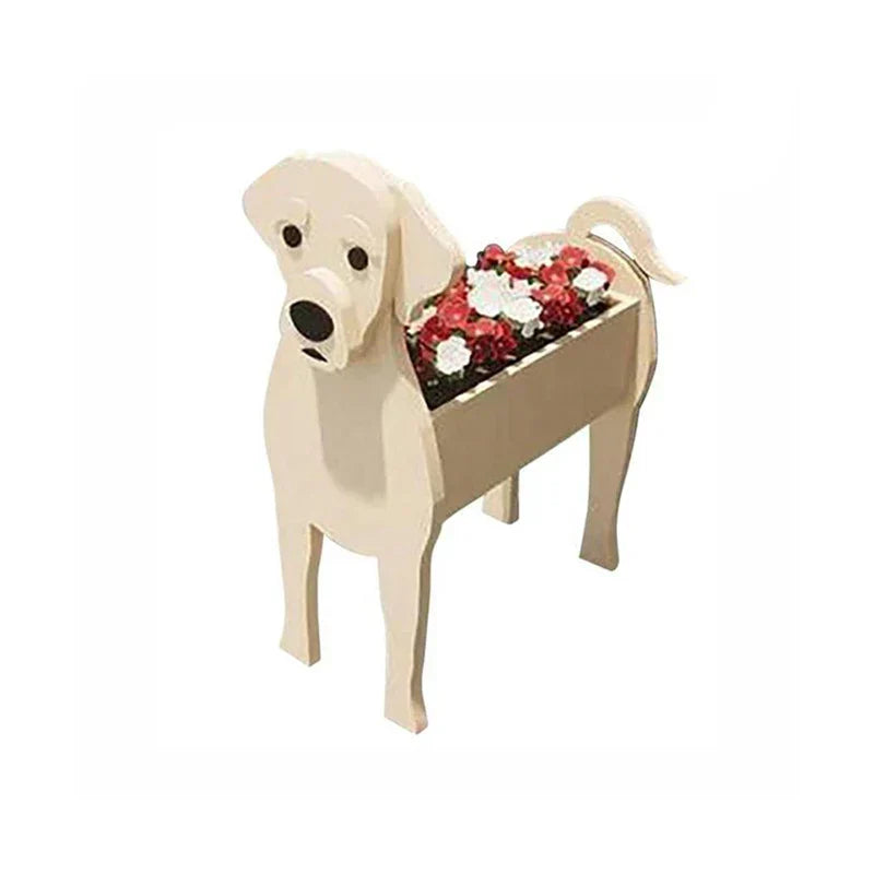 Dog-Shaped Planter - Delightful Indoor/Outdoor Flower Pot