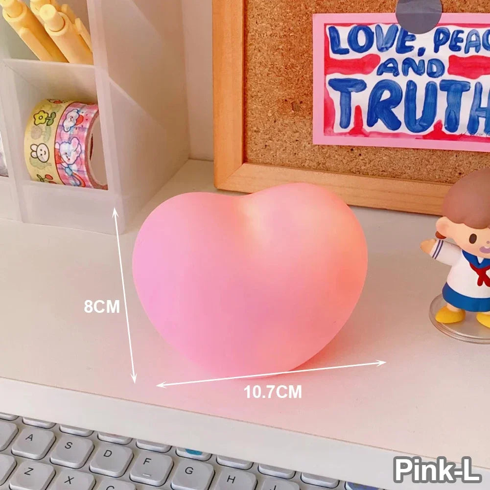 3D Heart LED Night Light - Romantic Home Decor Gift