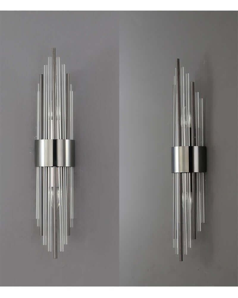 Art Deco Gold Wall Lights with Up & Down Shades