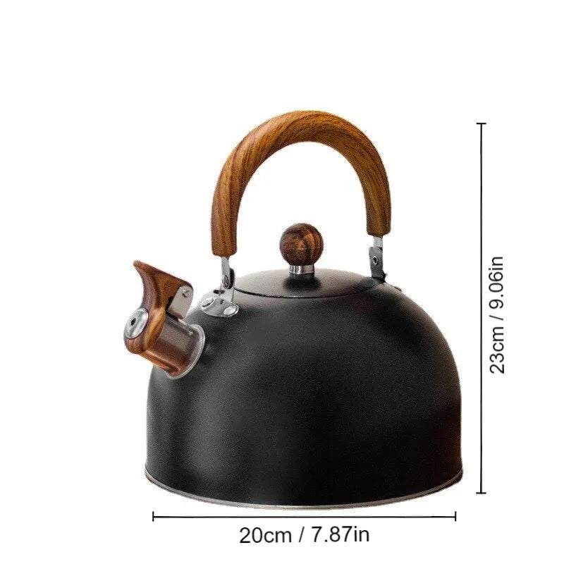 Stainless Steel Kettle with Universal Whistle, 2.5/3 Liter