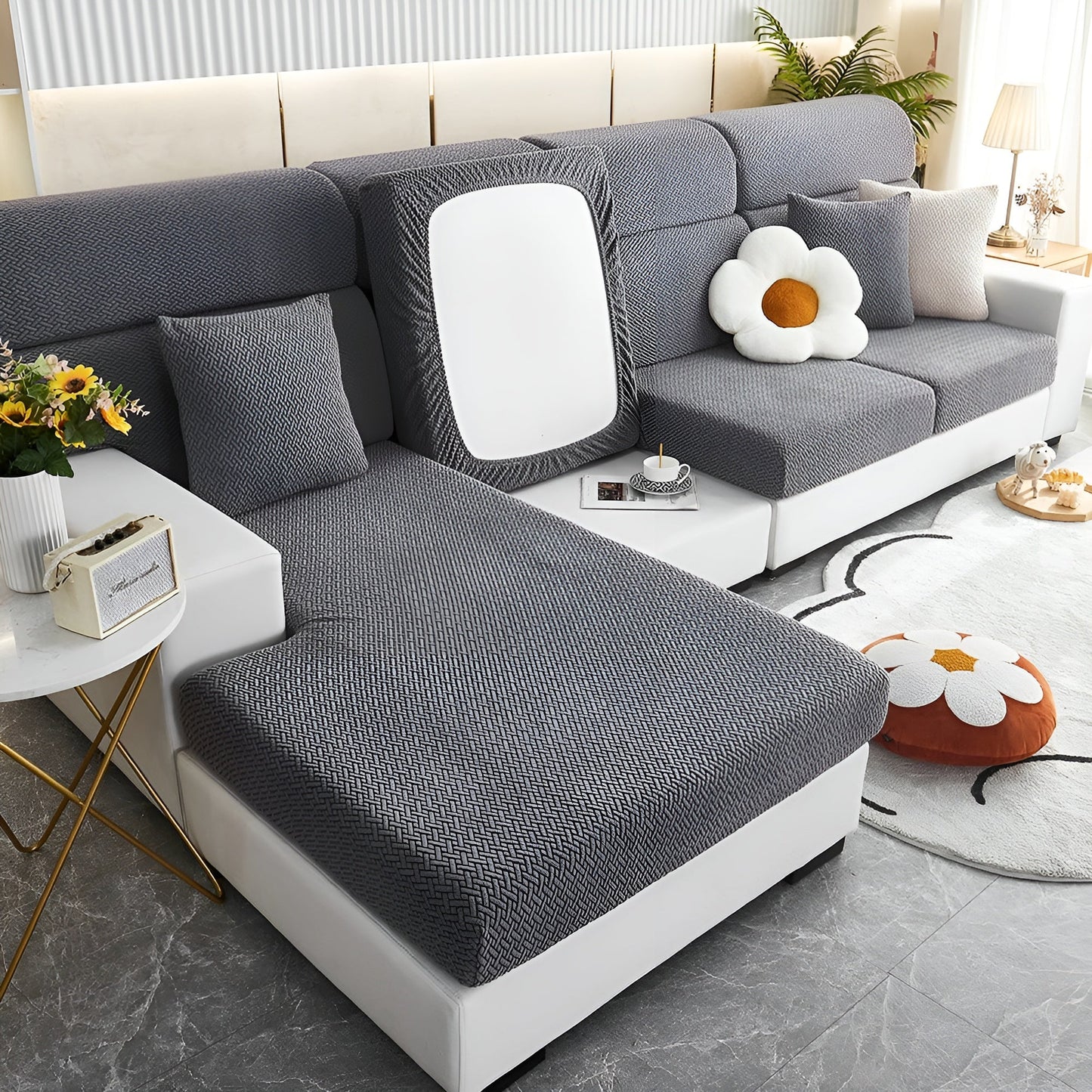 Water-Repellent Stretch Sofa Cover for All-Around Protection