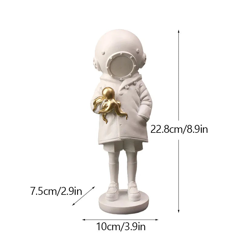 Banksy Flower Thrower Resin Sculpture Handcrafted Pop Art Figurine