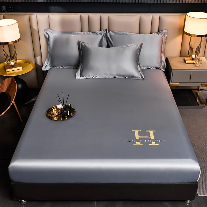 Silk Microfiber Fitted Bed Sheet - Soft and Breathable