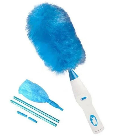Electric Dust Sweeper with 2-in-1 Brush System and Adjustable Length