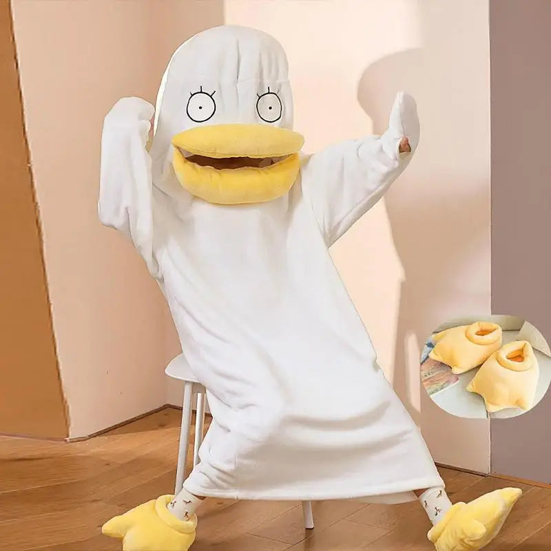 Confused Duck Adult Pajama Costume Set