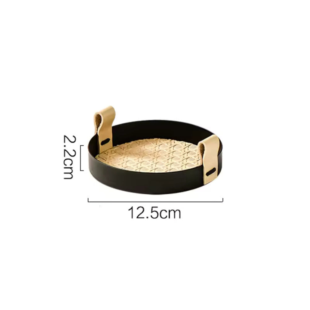 Nordic Rattan Weave Tray for Organizing