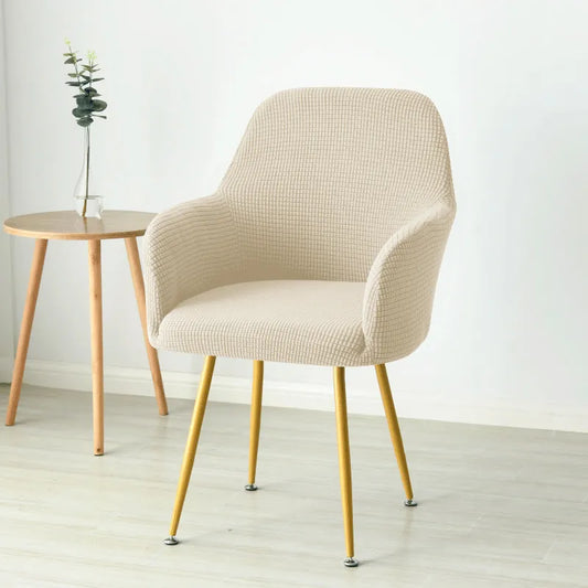 Highback Chair Cover in European Style Cotton Blend
