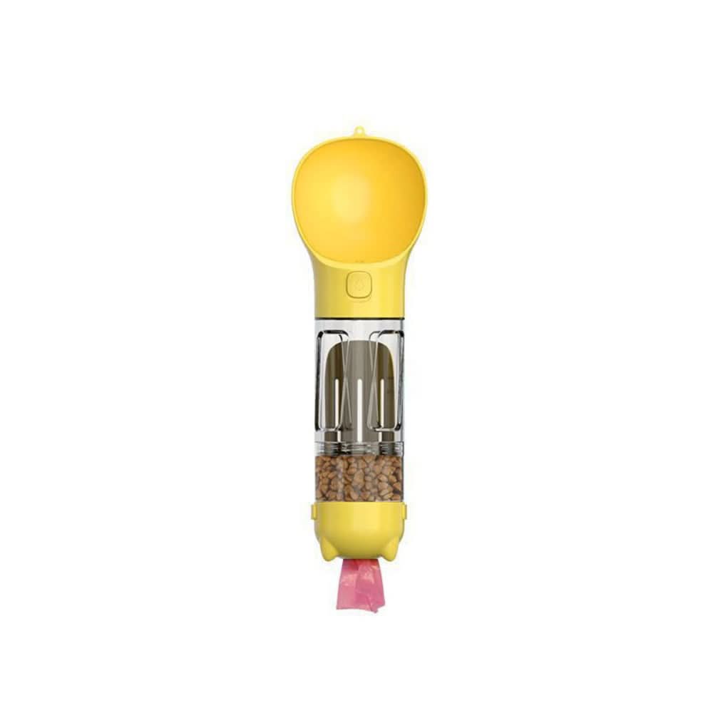 2-in-1 Dog Water and Food Bottle with Waste Bag Holder