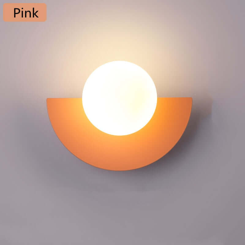 Half Moon LED Wall Light in Various Colors