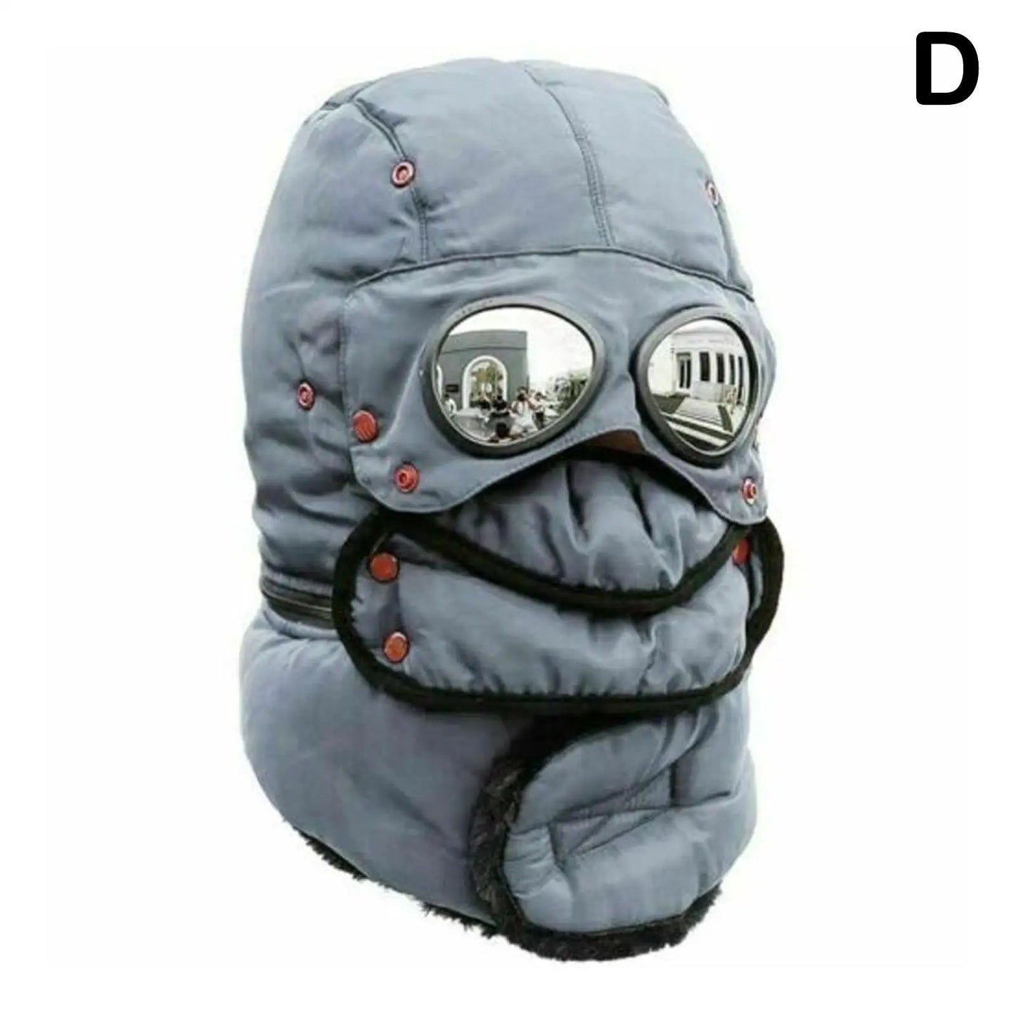 Thermal Windproof Face Covering Beanie for Cold Weather