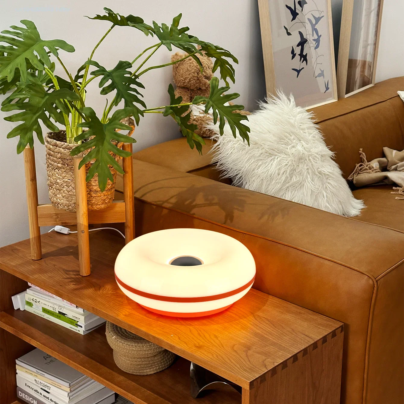 Bauhaus Style RGB Table Lamp with Touch Control and USB Charging