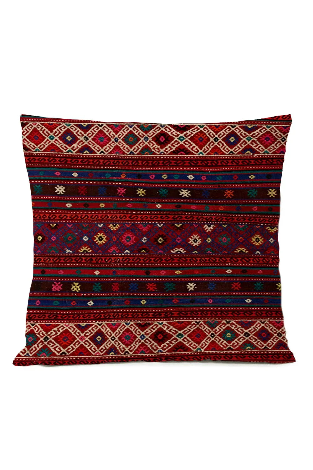 Ethnic Tribal Cotton-Linen Pillowcase