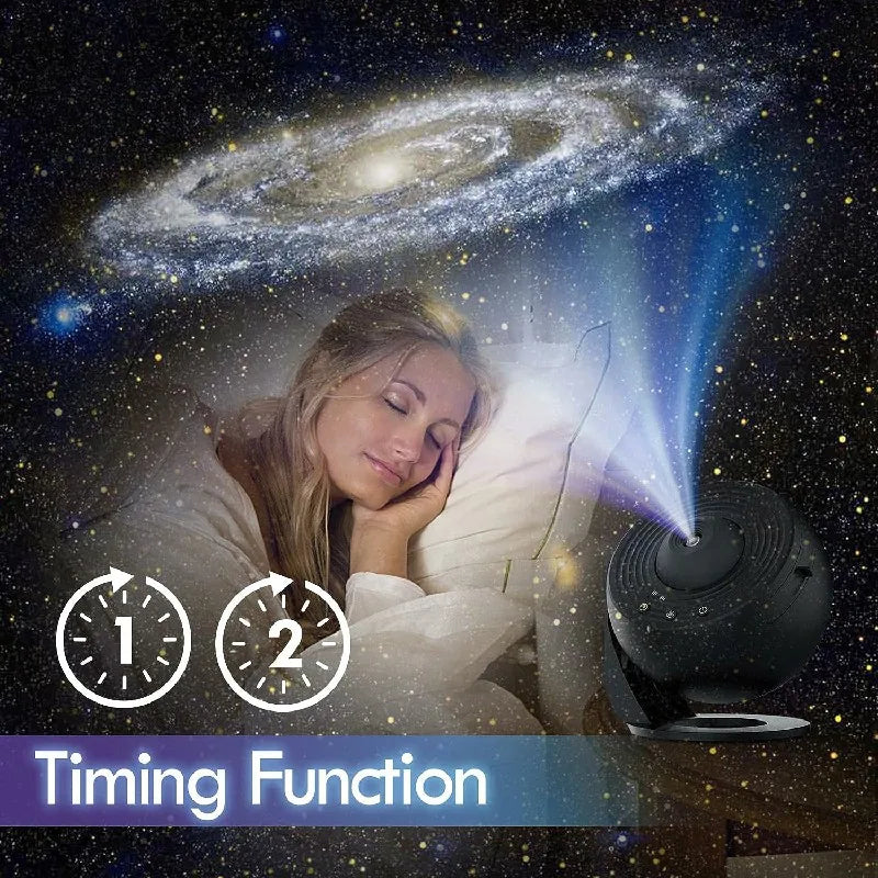 360° Rotating Planetarium Projector with 12 Effects and Timer