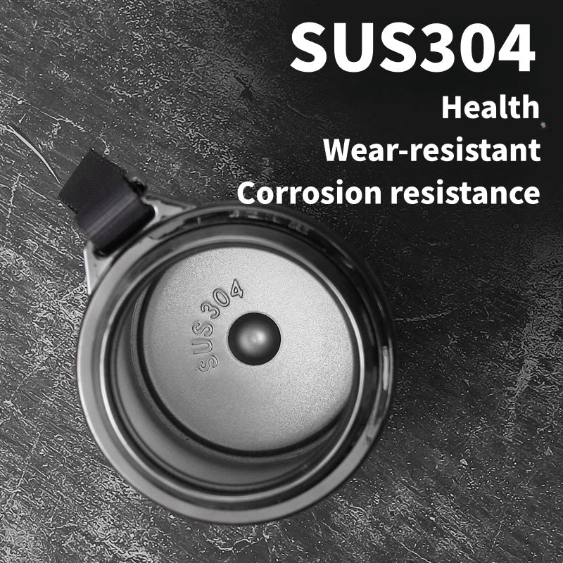 Stainless Steel Vacuum Flask with LED Temperature Display, 17-34 oz