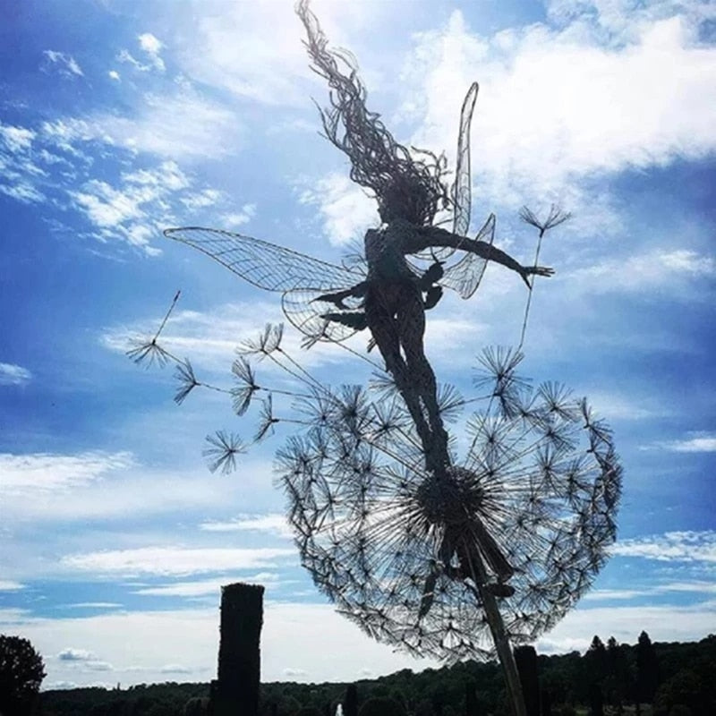 Fairy Garden Sculptures - Enchanting Dancing Fairies and Dandelions