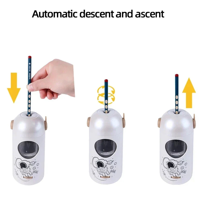 Astronaut-Themed Rechargeable Automatic Pencil Sharpener