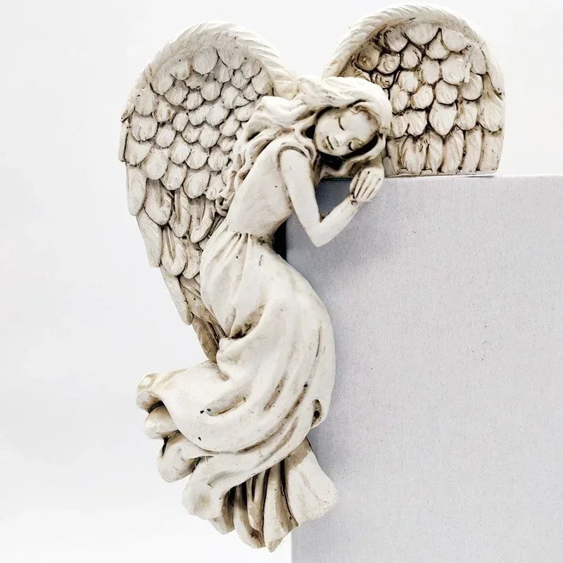 Angel Wing Resin Wall Decor for Home Elegance