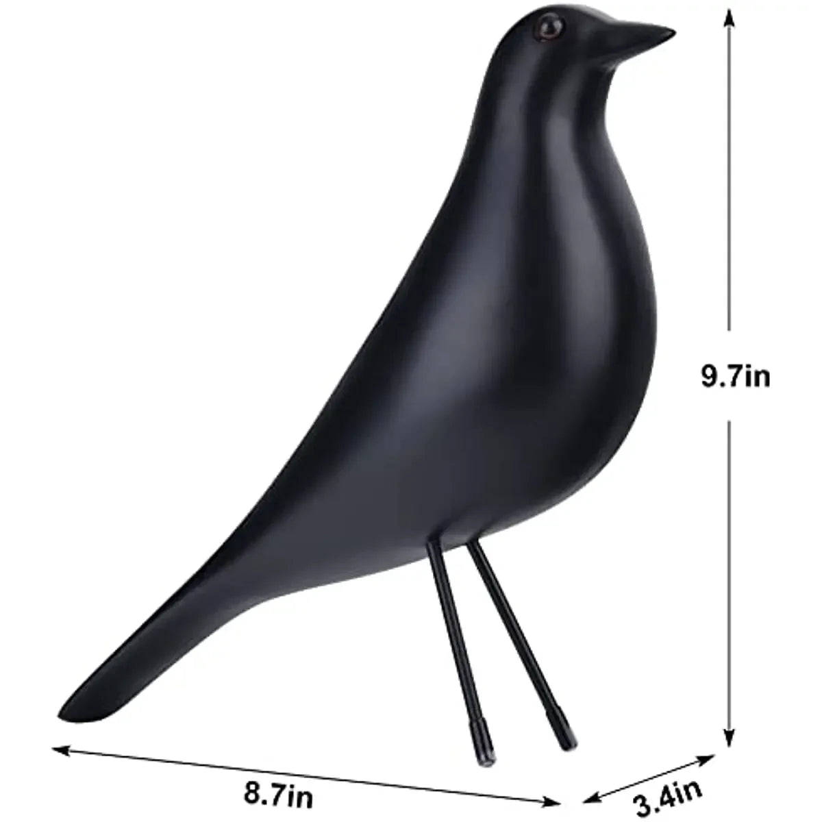Contemporary Resin Bird Statue Sculpture