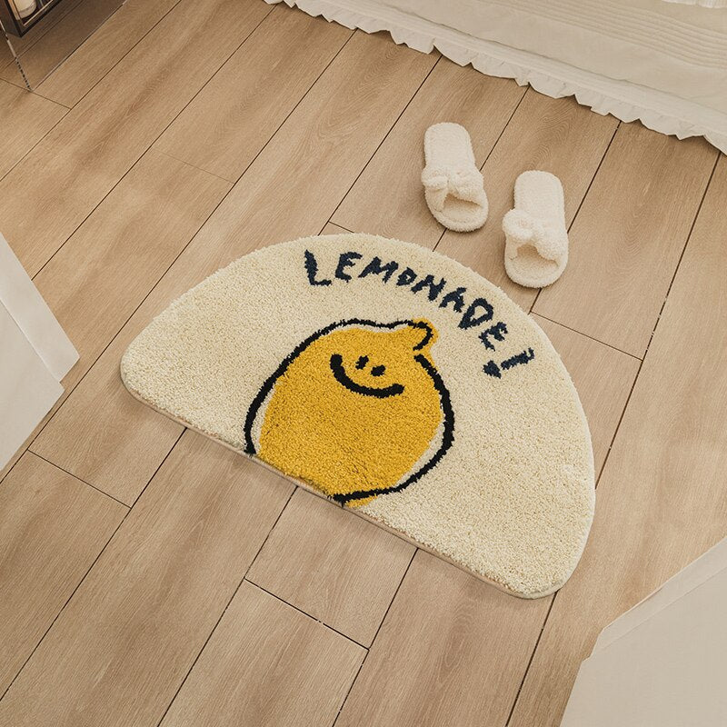 Lemon Pattern Non-Slip Area Rug