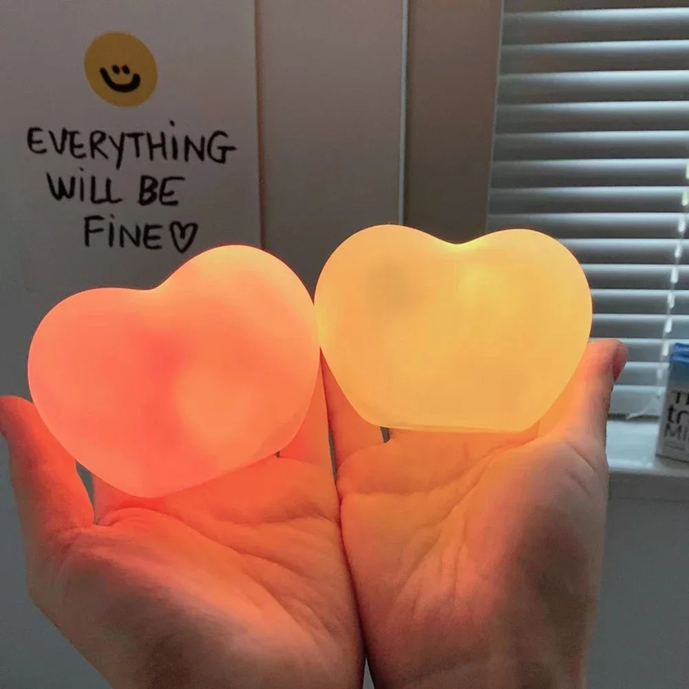 3D Heart LED Night Light - Romantic Home Decor Gift