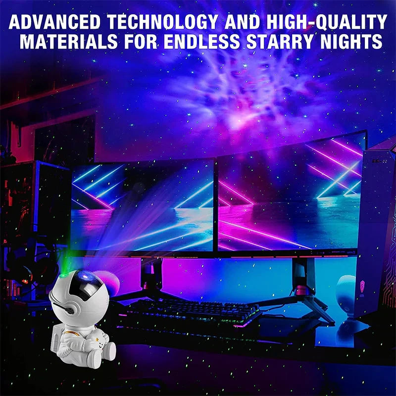 Astronaut LED Galaxy Projector with Remote Control