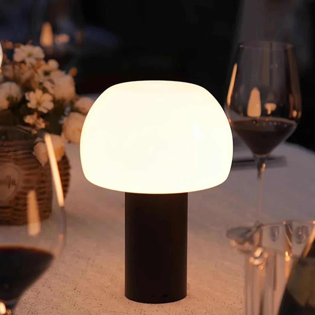 Portable Rechargeable LED Table Lamp for Modern Ambiance