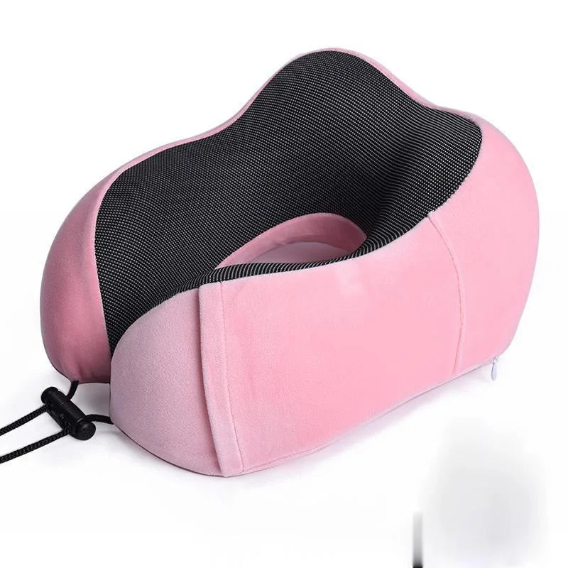 U-Shaped Memory Foam Neck Pillow for Travel and Sleep