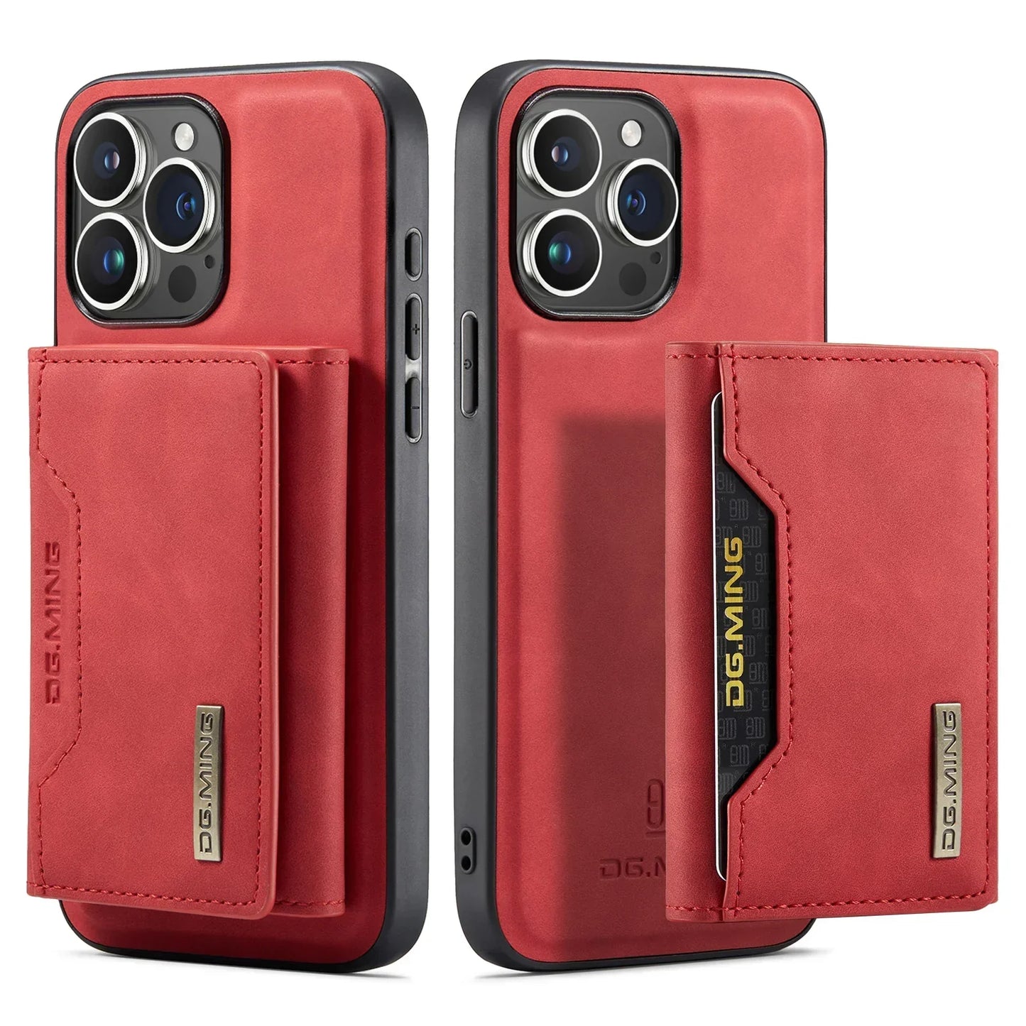 2-in-1 Magnetic iPhone Case with Detachable Leather Wallet