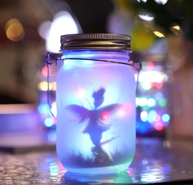 Solar Glass Fairy Lantern - Waterproof Outdoor Hanging Light